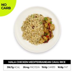 Mala Chicken Mediterranean Cauli Rice