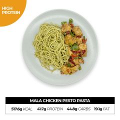 Mala Chicken Pesto Pasta