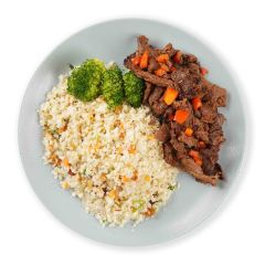 Mexican Cilantro Beef Al-Raisin Cauli Rice