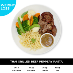 Thai Grilled Beef Vege with Pasta