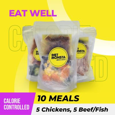 10 Meals Calorie Controlled ( 5 Chickens, 5 Beef/Fish )