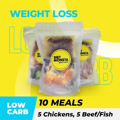 10 Meals Low Carb (5 Chickens, 5 Beef/Fish)