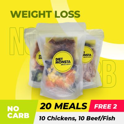 20+2 Meals No Carb ( 12 Chickens, 10 Beef/Fish )