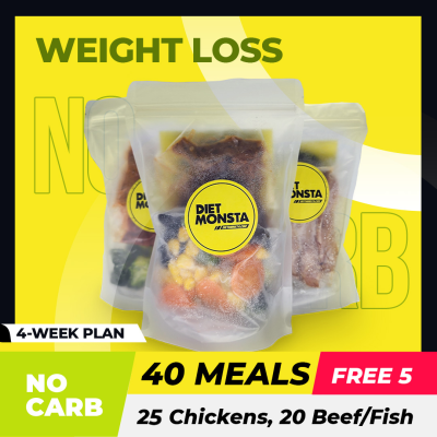 40+5 Meals No Carb (25 Chickens, 20 Beef/Fish)