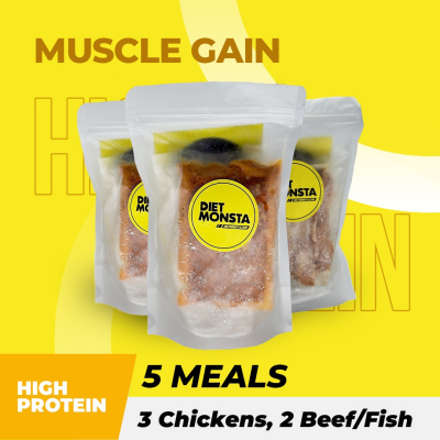 5 Meals Muscle Gain (3 Chickens, 2 Beef/Fish)