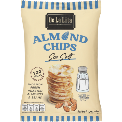 De La Lita - Almond Chips Sea Salt 25g
