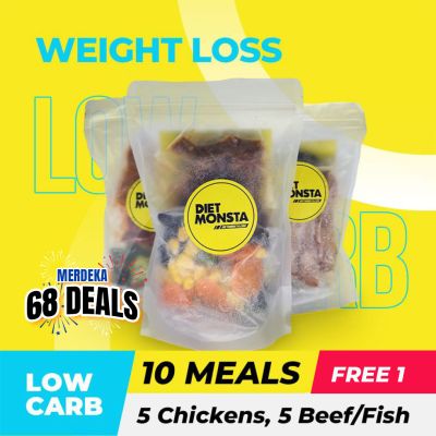 10+1 Meals Low Carb (6 Chickens, 5 Beef/Fish)