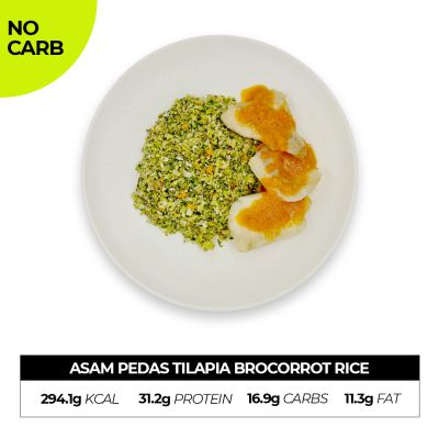 Asam Pedas Tilapia Brocorrot Rice