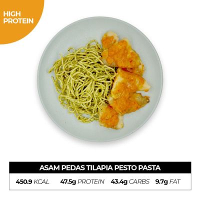 Asam Pedas Tilapia Pesto Pasta