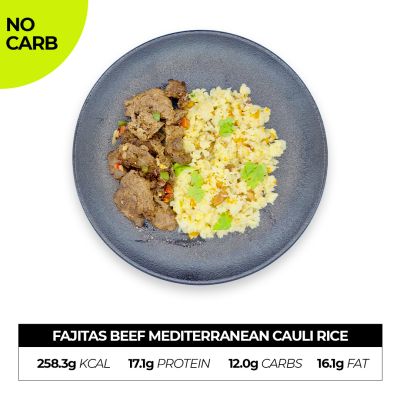Fajitas Beef Mediterranean Cauli Rice