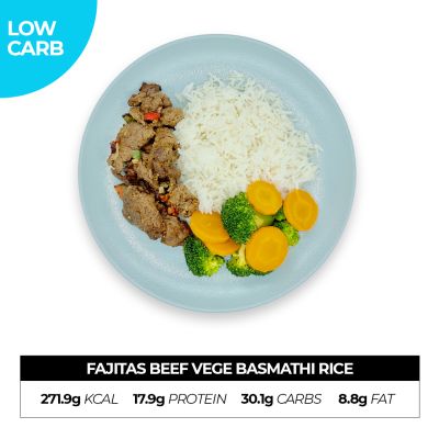 Fajitas Beef Vege Basmathi Rice