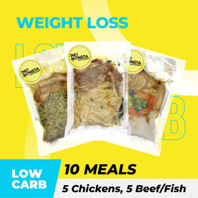 10 Meals Low Carb (5 Chickens, 5 Beef/Fish)