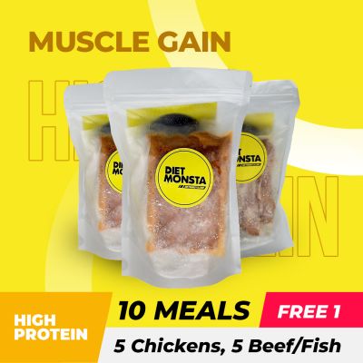 10+1 Meals Muscle Gain ( 6 Chickens, 5 Beef/Fish )