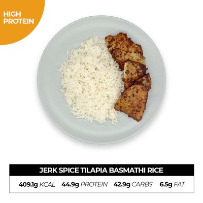 Jerk Spice Tilapia Basmathi Rice
