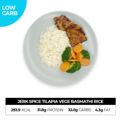 Jerk Spice Tilapia Vege Basmathi Rice