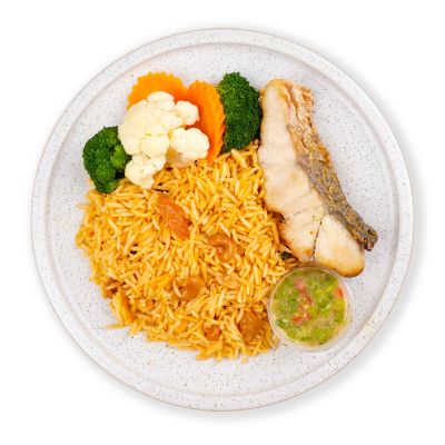 Lime Chili Seabass Tomato Rice