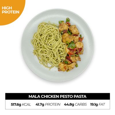 Mala Chicken Pesto Pasta