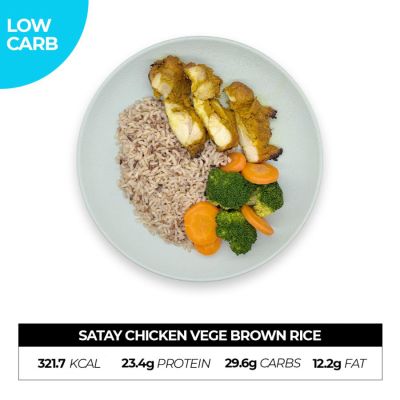 Satay Chicken Vege Brown Rice