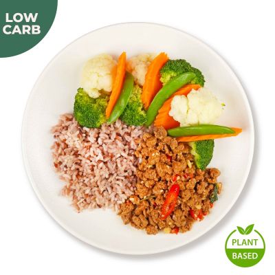 Plant Based Thai Basil Minced Vege Brown Rice