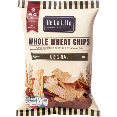 De La Lita - Whole Wheat Chips Original 30g