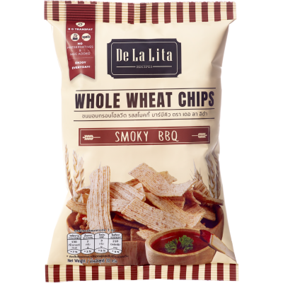 De La Lita - Whole Wheat Chips Smoky BBQ 30g