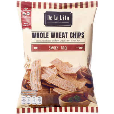 De La Lita - Whole Wheat Chips Smoky BBQ 70g